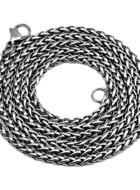 钛钢项链男女款龙骨链无吊坠链子
