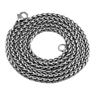 钛钢项链男女款 龙骨链 无吊坠裸链加长款单链子55 60 70 80 90CM