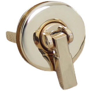 包包锁扣包扣锁扣配件圆形五金锁扣箱包更换螺丝锁扣包配件拧锁扣