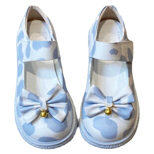 【全款现货】幻境童话牛奶纹小铃铛大头鞋单鞋圆头日系学院风lo鞋