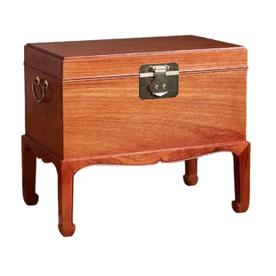 缅甸花梨书画箱实木中式古典茶叶收纳箱落地摆件多功能装饰杂物箱