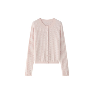 TEASEL「暖意柔冬」BABY级羊绒云柔感高克重绞花毛衣开衫三件套