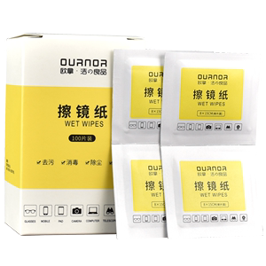 擦镜纸高档光学擦拭湿巾眼镜布一次性专业相机镜头手机屏幕清洁布