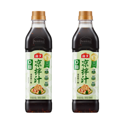 海天0脂凉拌汁560g*2家用凉拌汁