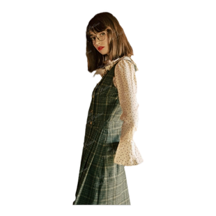 MP英伦复古原创设计 60年代摩登感苏格兰经典格子背心裙