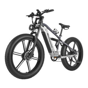 26寸4.0胖胎自行车双驱2000W一体轮电动自行车全地形电助力自行车