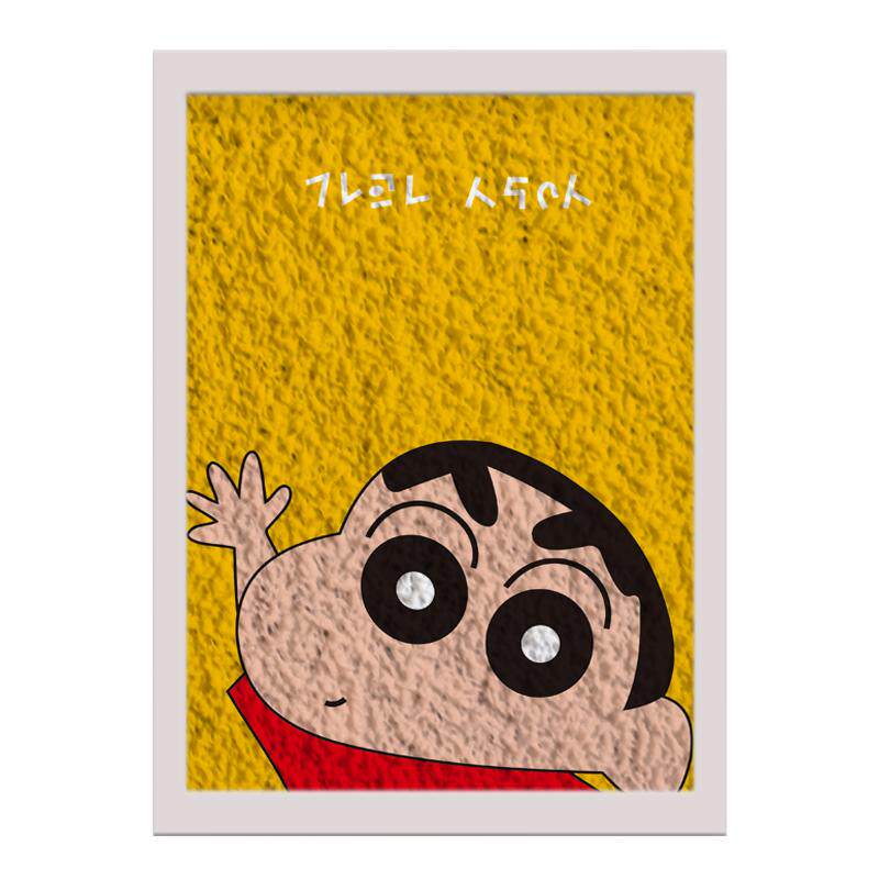 卡通人物纸浆画手工a4填色涂画