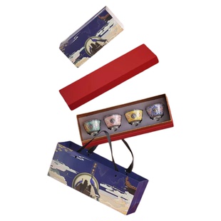 四时佳兴 | 官窑珐琅工艺精美主人杯·国瓷茶具套装礼盒