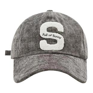 弗弗西FFX【SUNNY】氛围感棒球帽显脸小字母鸭舌帽灰色高级感帽子