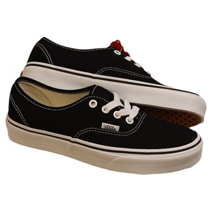 VANS 范斯Authentic 经典黑色全帆布低帮情侣帆布板鞋VN000EE3BLK