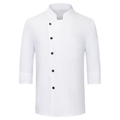 厨师工作服男七分袖高端餐饮