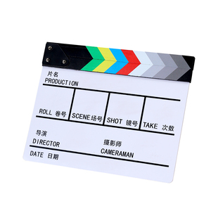 中英文白色场记板影视开幕活动卡板电影道具摆件开机拍摄拍板打板