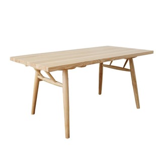 家道10年好物北欧ins餐厅实木餐桌子全原木长桌餐台 耐用安全无味