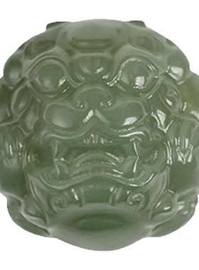 天然和田玉貔貅晴水吊坠散单珠和田玉青白玉珠子文玩手串链配隔珠