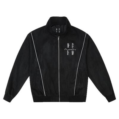 MEDM25SS立领麂皮嵌条夹克