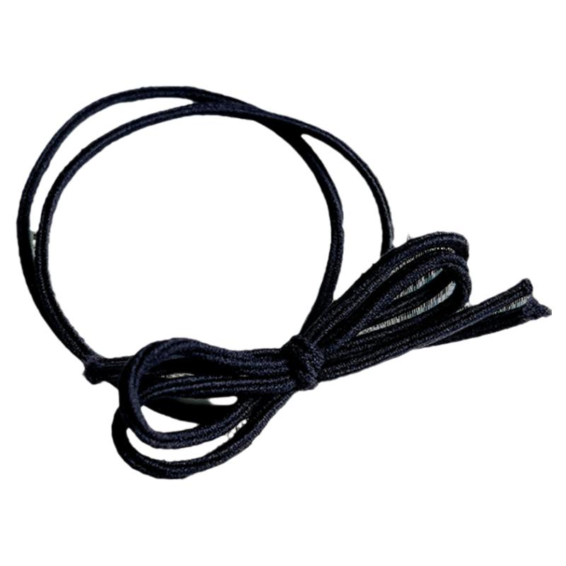 黑色蝴蝶结头绳小橡皮筋发圈女扎头发绳头饰简约气质胶圈皮套成人