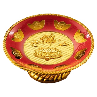塑料红金系列水果盘供盘