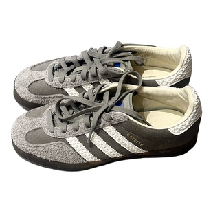 德国官网正品三杠德训鞋男鞋女2026春季新款真皮阿甘休闲板鞋男生