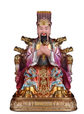 新款紫薇大帝神像树脂摆件