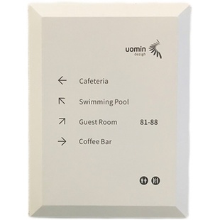 时尚楼层索引牌写字楼公司酒店医院金属导向导示牌门牌定制标识牌