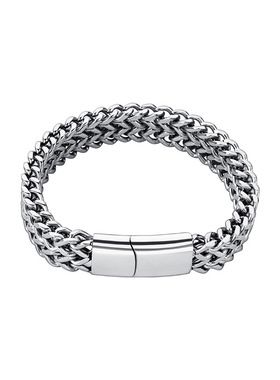 个性古巴链情侣ins小众钛钢