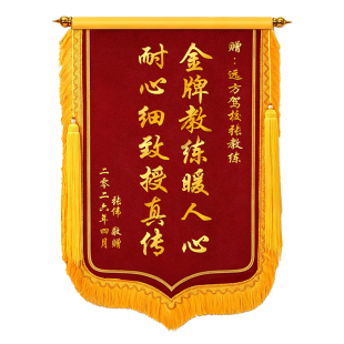 锦旗定制定做感谢驾校教练送驾照学校工作人员学车练车科目二老师师傅表扬表彰谢礼定制旌旗订制搞笑刺绣制作