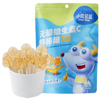小鹿蓝蓝无糖棒棒糖维生素C