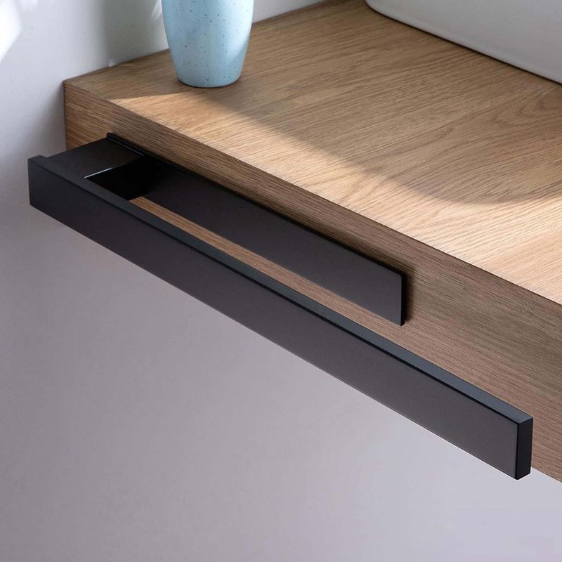 毛巾架免打孔不锈钢304浴室挂件黑色家用毛巾杆单杆卫浴五金挂件