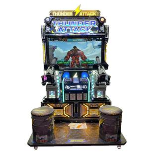 电玩城双人模拟枪战动感投币商场儿童大型射击游戏机游乐设备商用