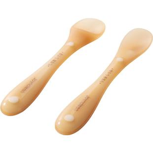 婧麒硅胶勺子新生婴儿辅食勺宝宝吃饭专用米粉小勺子儿童餐具软勺