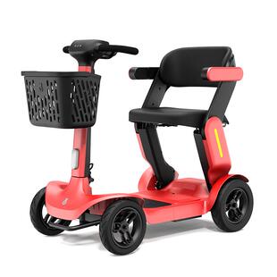 皮皮熊高端老人代步车智能可折叠老年四轮电动车手机智联远程可视