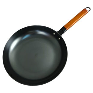 生铁锅煎锅平底生铁煎锅煎蛋铸铁不易粘锅牛排小煎锅电磁炉燃气灶