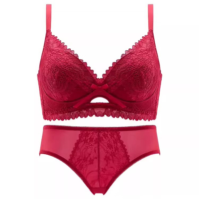蕾丝本命年红色内衣套装女2026新