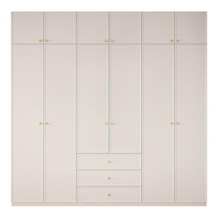 现代简约全屋定制平开门整体衣柜卧室家用一门到顶衣帽间衣橱家具