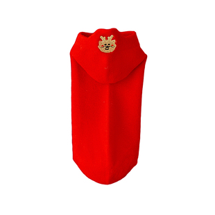 本命年红袜子女士短筒袜纯棉刺绣大红色袜子女属龙年船袜属龙不掉