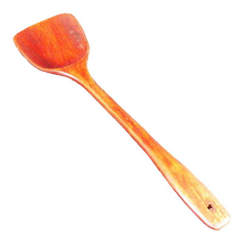 家用天然原木炒菜不锈钢锅铲