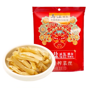 乌江涪陵榨菜清淡榨菜丝30g*10袋咸菜开味饭菜学生儿童佐餐下饭菜