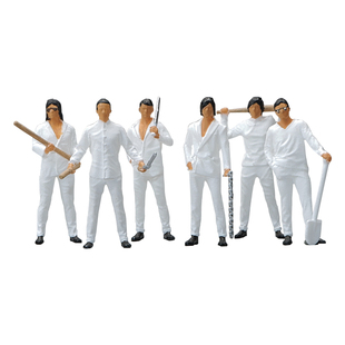 1:64铜锣湾古惑仔 微缩人偶小人模型微景观沙盘微拍道具手办摆件