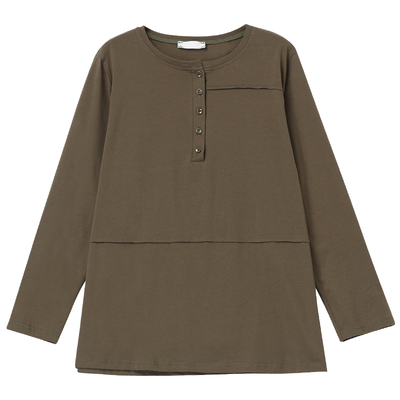 凯诗帕长袖休闲百搭拼接