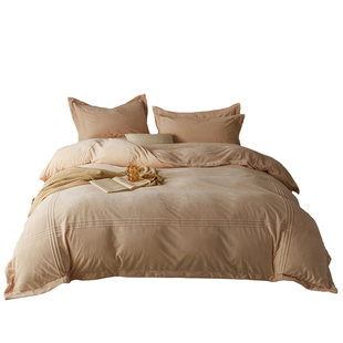 南方寝饰婴儿绒四件套牛奶绒冬季加密绒厚实保暖床单被套床上用品