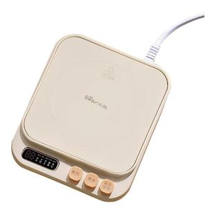 小熊加热杯垫新款便携式55度恒温杯垫木手柄玻璃杯牛奶杯电热杯垫