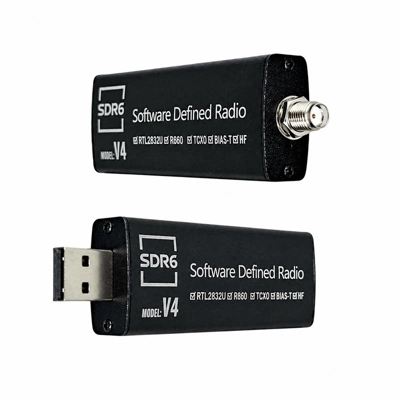 SDR6-V4 软件无线电升级版 R860 全波段 ADS-B 航空短波接收机