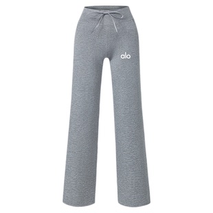 ALOACTIVE瑜伽裤女宽松显瘦松弛感阔腿裤运动健身普拉提休闲长裤