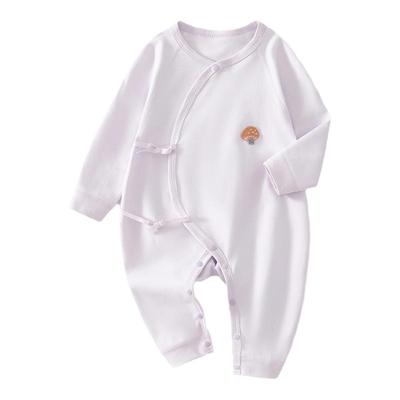 婧麒新生婴儿棉毛连体衣