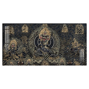 大威德金刚装饰画三世佛唐卡挂画佛堂客厅书房释迦牟尼藏式佛壁画