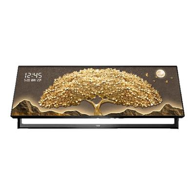 超大尺寸电表箱装饰画轻奢发财树电子时钟表客厅弱配电箱遮挡挂画