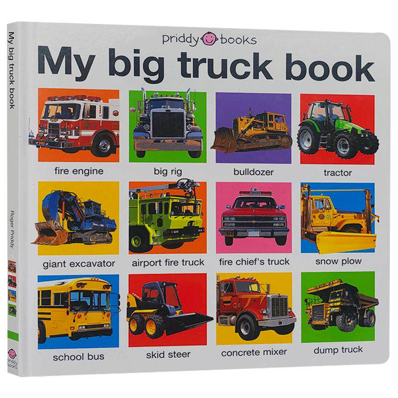 英文原版绘本 My Big Truck Book 我的大卡车书 儿童启蒙认知纸板书撕不烂正版进口幼儿英语阅读图画书3-6岁科普读物