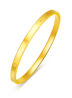 3d硬金时尚光圈手镯999送礼