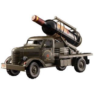 创意红酒架摆件家用装饰品酒柜装饰红酒杯收纳架解放卡汽车红酒瓶