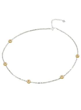 通体纯银小雏菊碎银子手/项链女